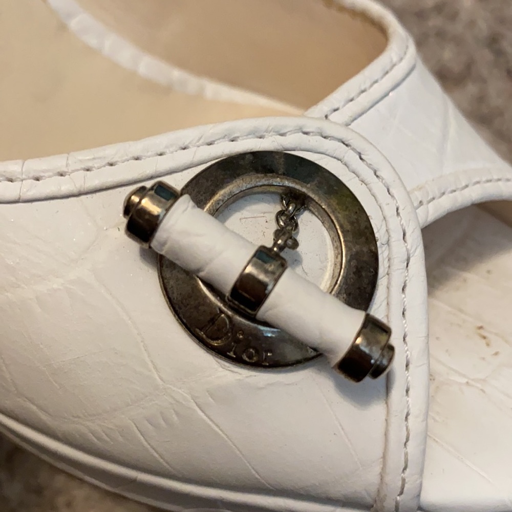 White Christian DIOR HEELS - Picture 9 of 12